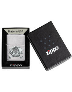 Bricheta Zippo Card Skull Emblem 49293