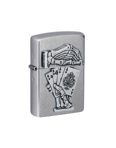 Bricheta Zippo Dead Mans Hand Emblem Design 49536