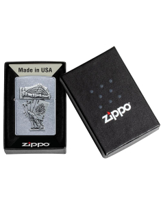 Bricheta Zippo Dead Mans Hand Emblem Design 49536