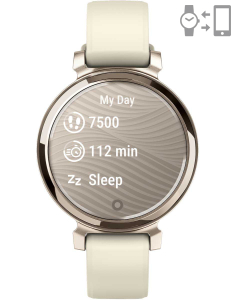 Garmin Lily™ 2 Cream Gold with Coconut Silicone Band 