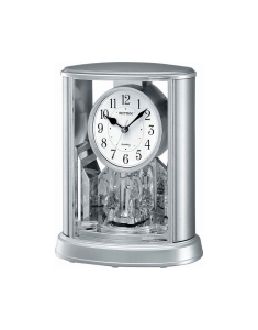 Rhythm Contemporary Motion Clocks Silver Teardrop 4SG724WR19
