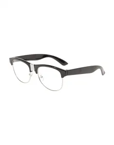 Claire's Black Retro Silver Taped Nerd Glasses 91563