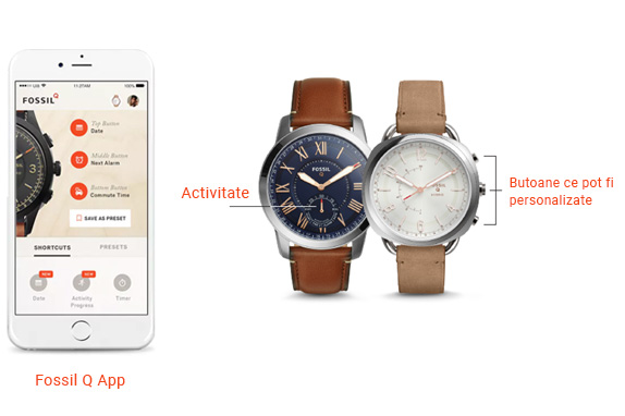 Aflati mai multe despre ceasurile Fossil Hybrid Smartwatches B\u0026B Collection